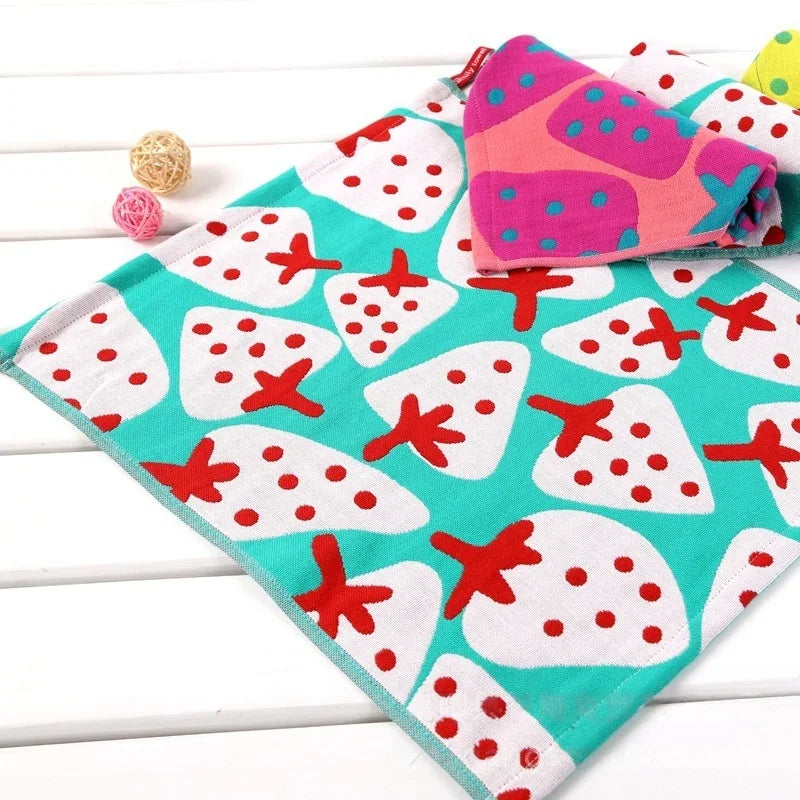Useful Towel Square Face Towel Strong Water Absorption Small Pure Cotton Wipe Hands Soft Absorbent Kitchen Square Scarf