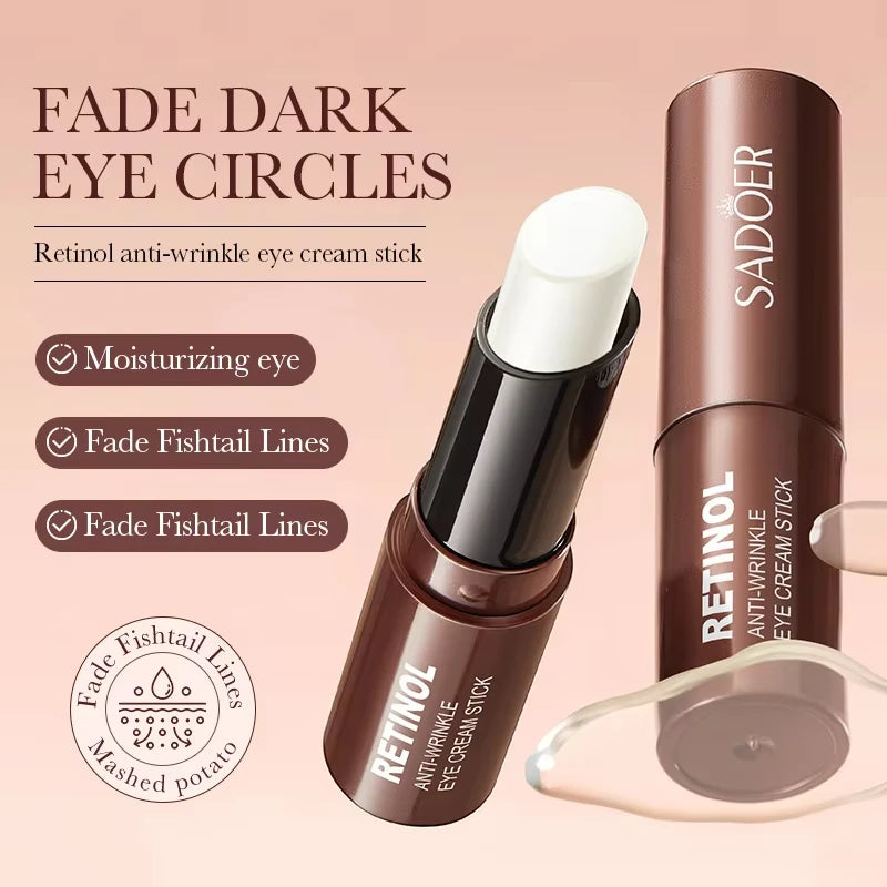 Retinol Eye Cream Stick Removing Anti Dark Circles Under the Eyes Moisturizing Firming Eyes Cream Eye Korean Skin Care Cosmetics