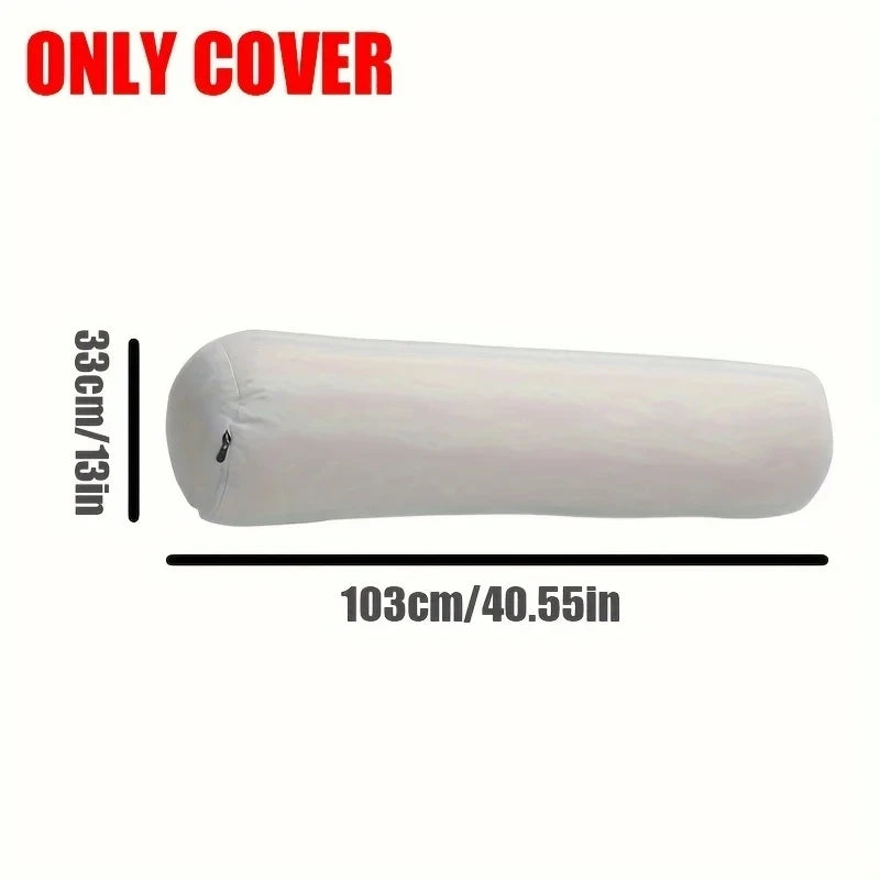 Cotton Cylindrical Candy Pillowcase, Adult Long Sleep Pillowcase, Cervical Roll Pillowcase with Round Zipper, Pillowcase Only