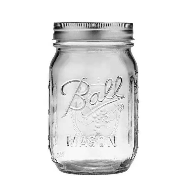 Mason Jars with Lids, Wide Mouth Glass Jars for Canning, Centerpieces, Pickling, Storage, Food Meal Prep, Salad, Jam