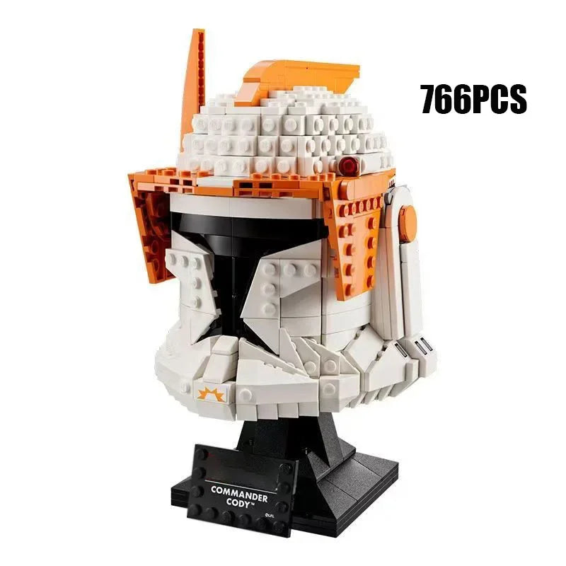 Space Wars Galaxy Warriors Helmet Building Blocks 75327 TIE Fighter Pilot Darth Vader The Mandalorian Luke Hat Bricks Toys Gifts