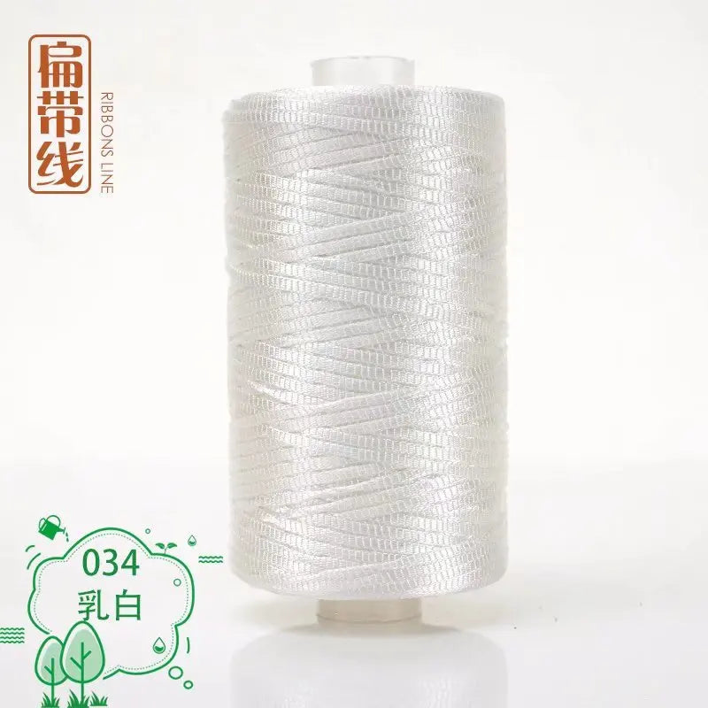Flat line ice silk ice hemp bright silk hollow light body line summer sun hat hand-woven diy hook bag slipper cushion