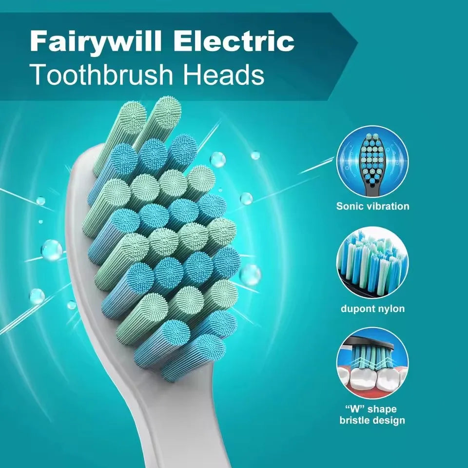For Fairywill Interdental Brushs Heads Electric Toothbrush Replacement Sonic Toothbrush heads for FW-507 FW-508 FW-917 FW-959