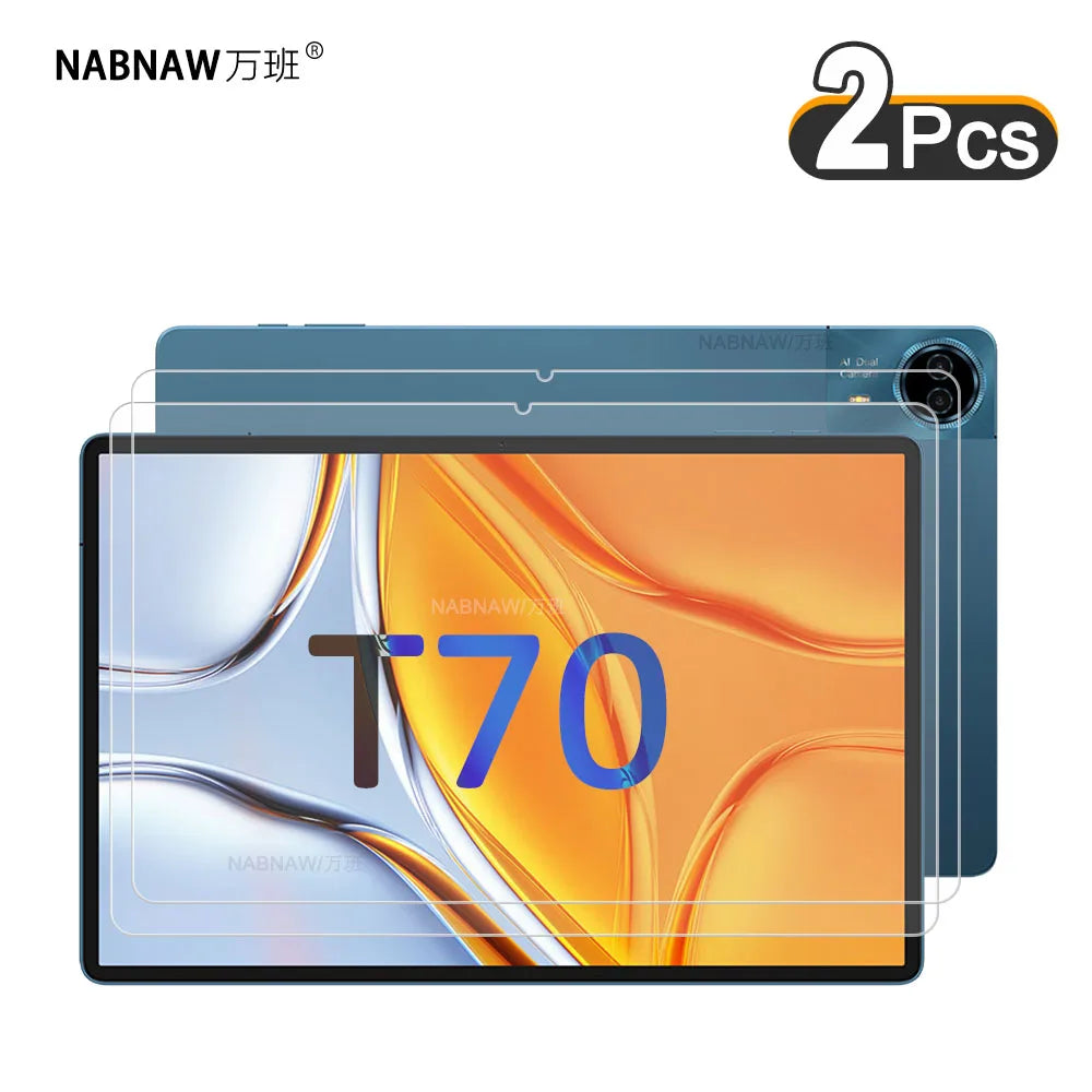 2 Pieces Clear Hard Film HD Screen Protector Scratch Proof Tempered Glass For Teclast T70 14