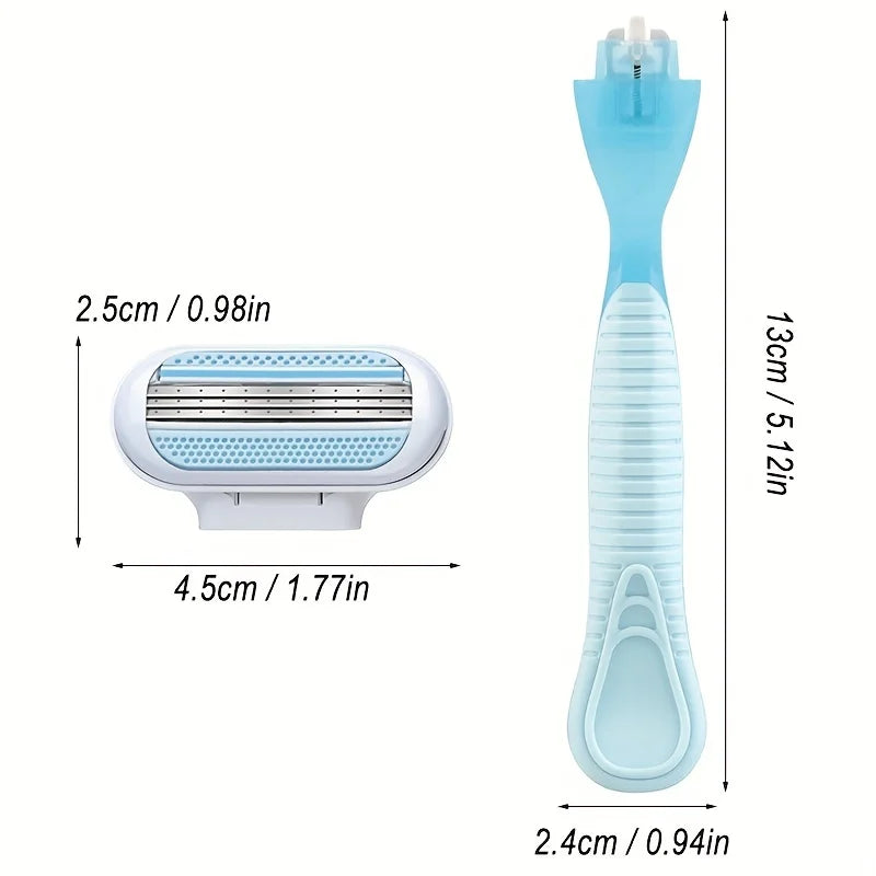 Women's Safety Razor Blade, Suitable for Legs/armpits/bikinis, Suitable for Mixed Skin, Hair Removal and Shaving Accessories