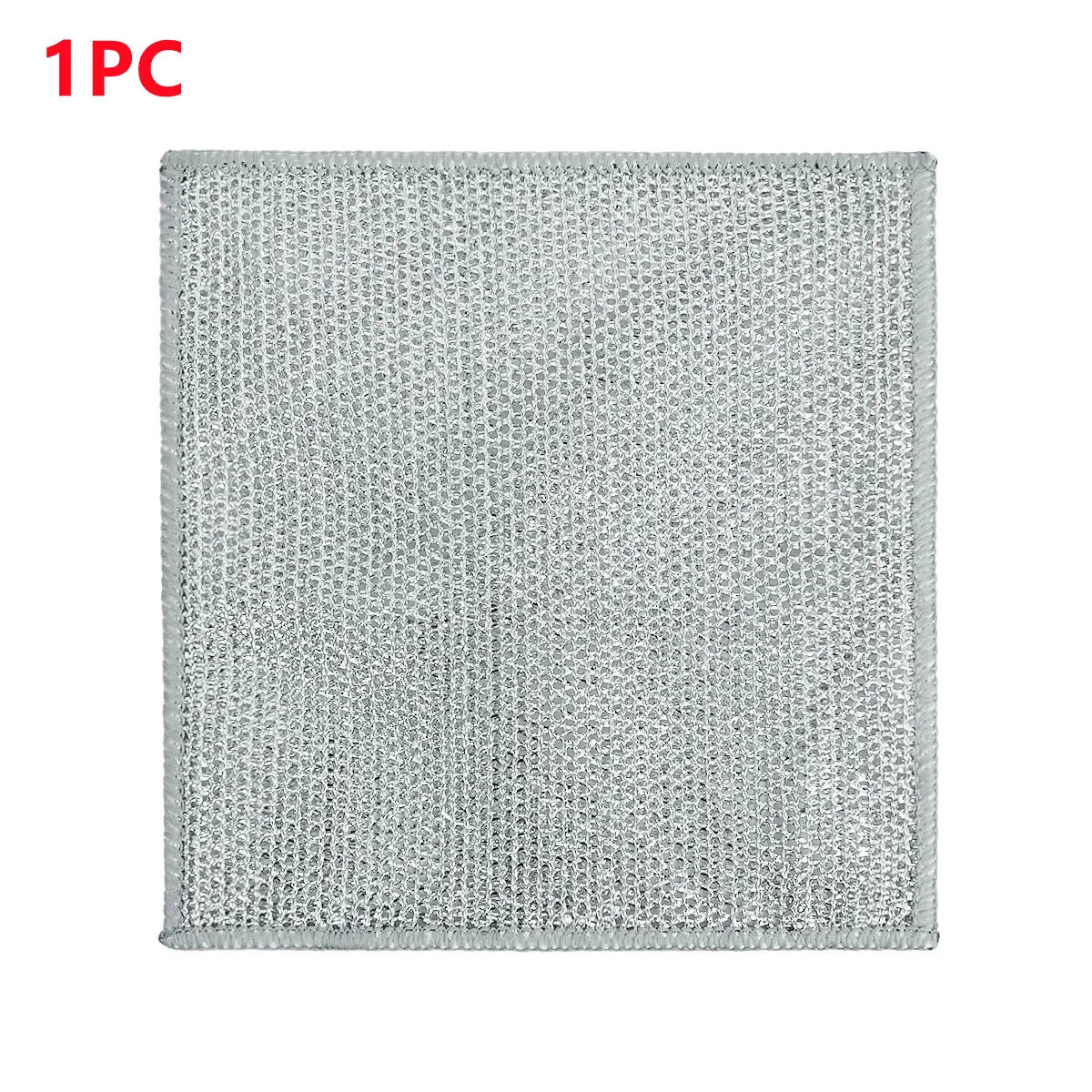 New Thickened Steel Wire Cleaning Cloth Non-Scratch Double-layer Iron Microfiber Mesh Dishrag Washing Pot Rags Kitchen Towels