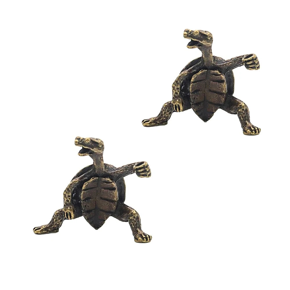 Antique Alloy Kung Fu Turtle Line Incense Holder, Home Decor, Line Incense Burner, Incense Holder, Animal Tea Table Decoration