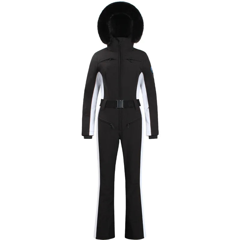 Ski Suit for Women, Jumpsuit, Thermal, Thicken, Waterproof, Windproof, Outdoor Sport Wear, Snowboard, Mountain, New, Winter