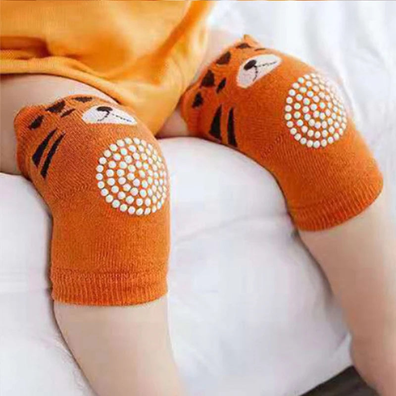 Premium Cotton Baby Knee Pads - Anti-Slip Crawling Protectors