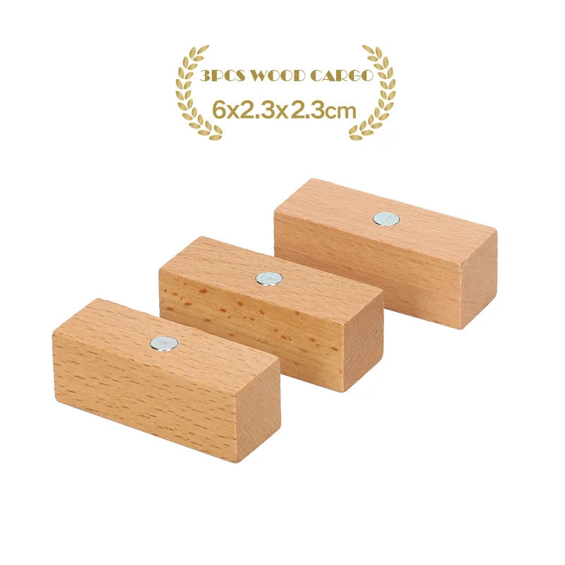 1PC Wooden Magnetic Train Wooden Railway Track Cars Truck Wood Track Accessories Fit for Biro Wooden Tracks Toys For Kids Gifts