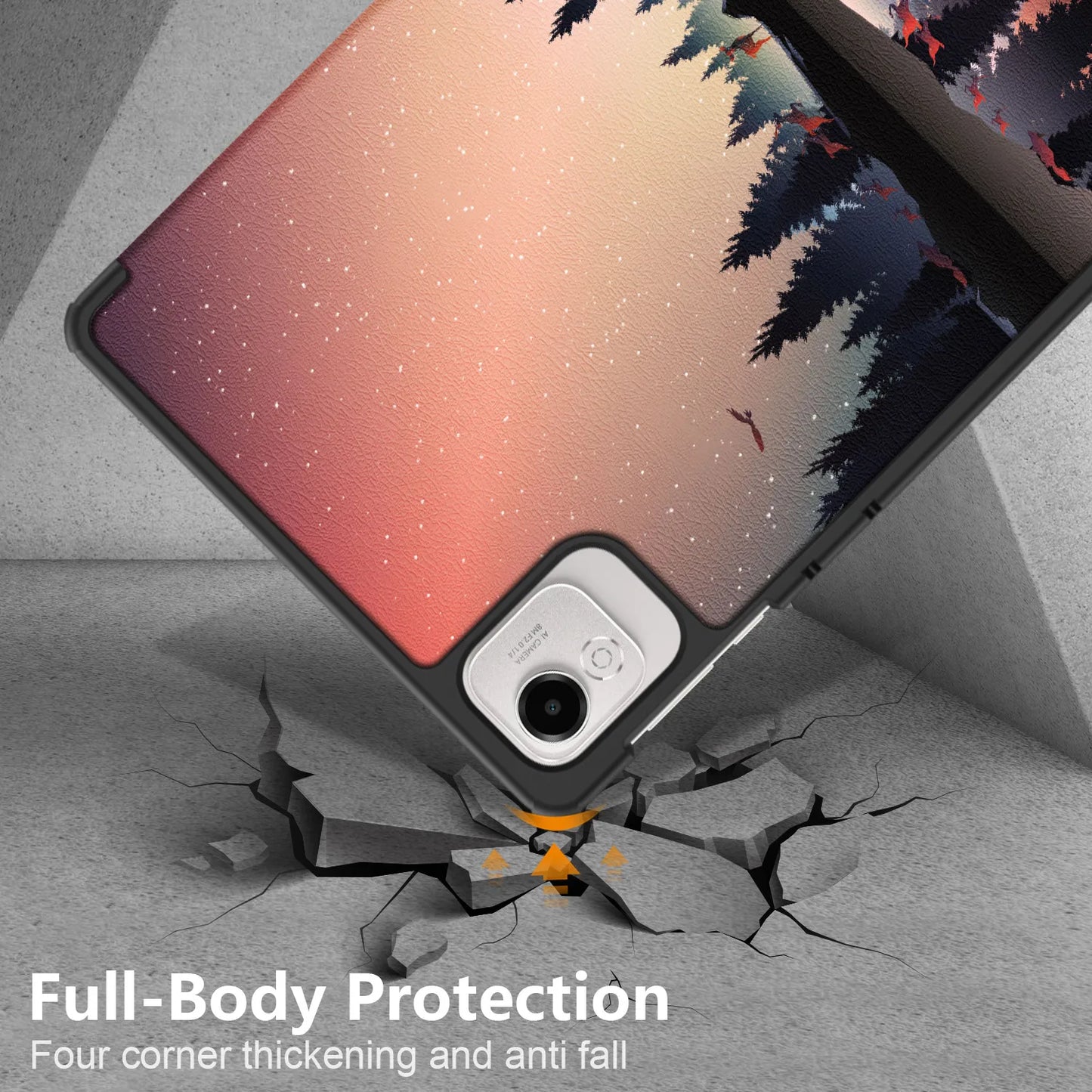 Case For Honor Pad X9A Cover 11.5 inch Tri-Folding Magnetic PU Hard Back Stand Shell For Huawei Honor Pad X9A 2025 Case Funda