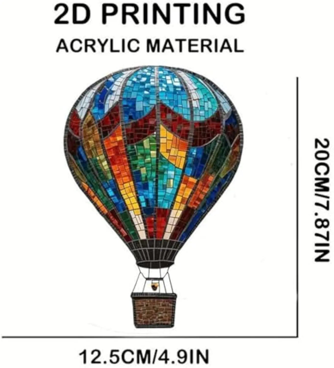 Love Balloon Hot Air Balloon Lantern Valentine's Day Decoration Acrylic Pendant New Fashion Simple Home Decorations Hangings