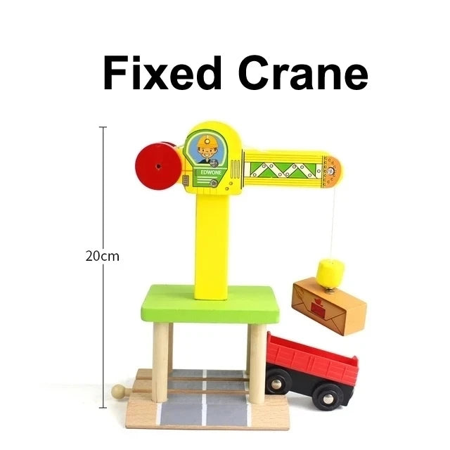 All kinds of Wooden Train Tracks Accessories Beech Wood Railway Tracks Wooden Bridge Tunnel fit for Wood Tracks Toys for Kids