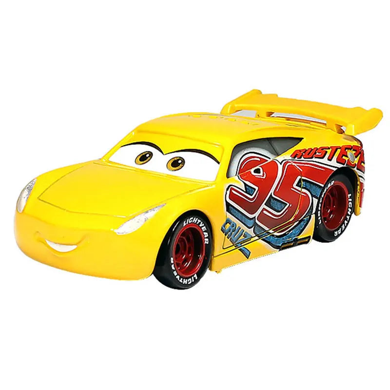 Disney Pixar No.95 Lightning McQueen Cars 2 3 Mater Frank Tractor 1:55 Diecast Vehicle Metal Alloy Boy Kid Toys Birthday Gifts