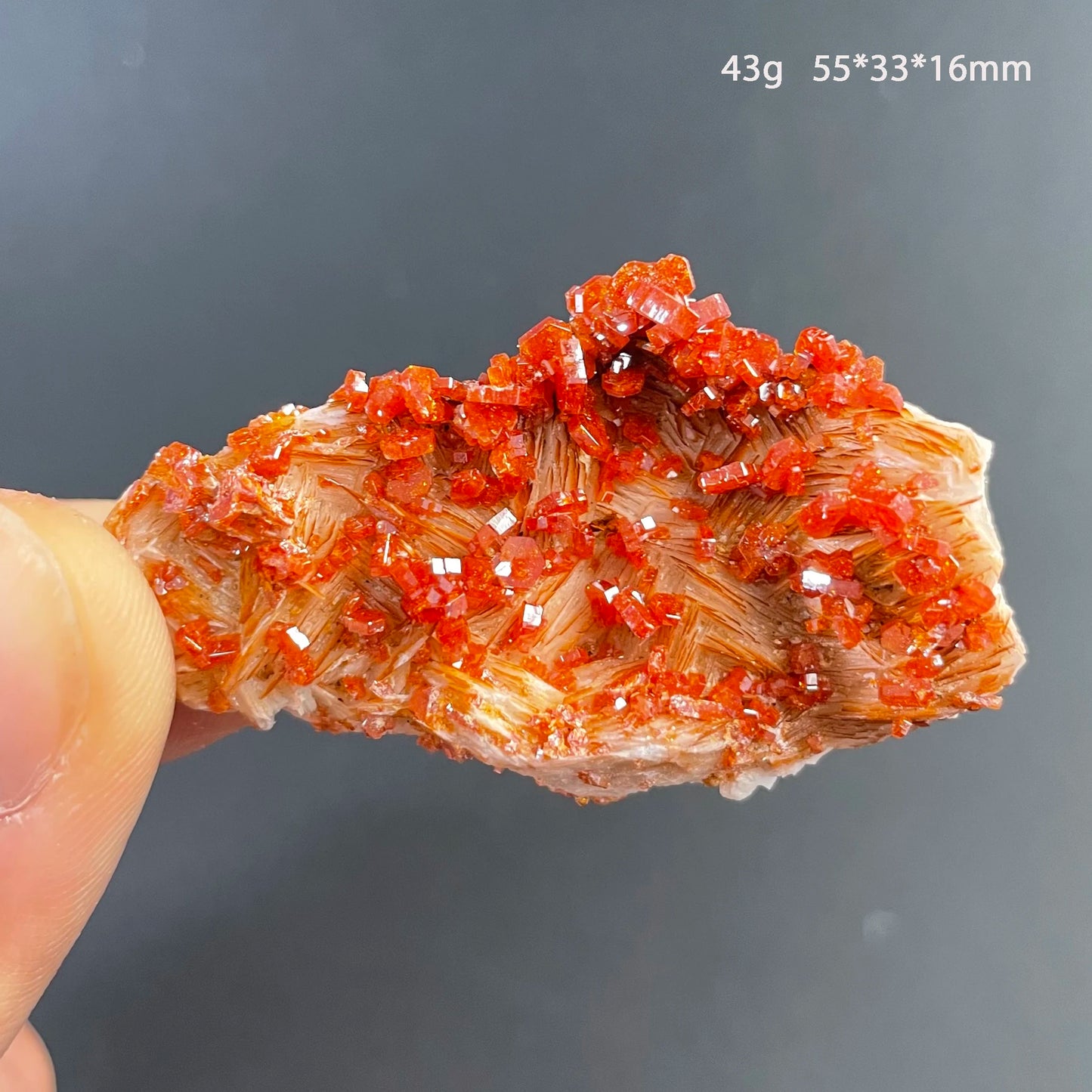 Natural Stone Vanadinite Crystal Mineral Specimen Quartz Cluster Raw Rock Decoration Rough Polished Healing