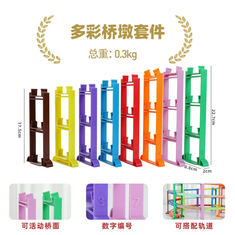 Wooden Track Railway Accessories Bridge Train Station Tunnel Wood Track Educational set Toys Wood Railway Train Track toys