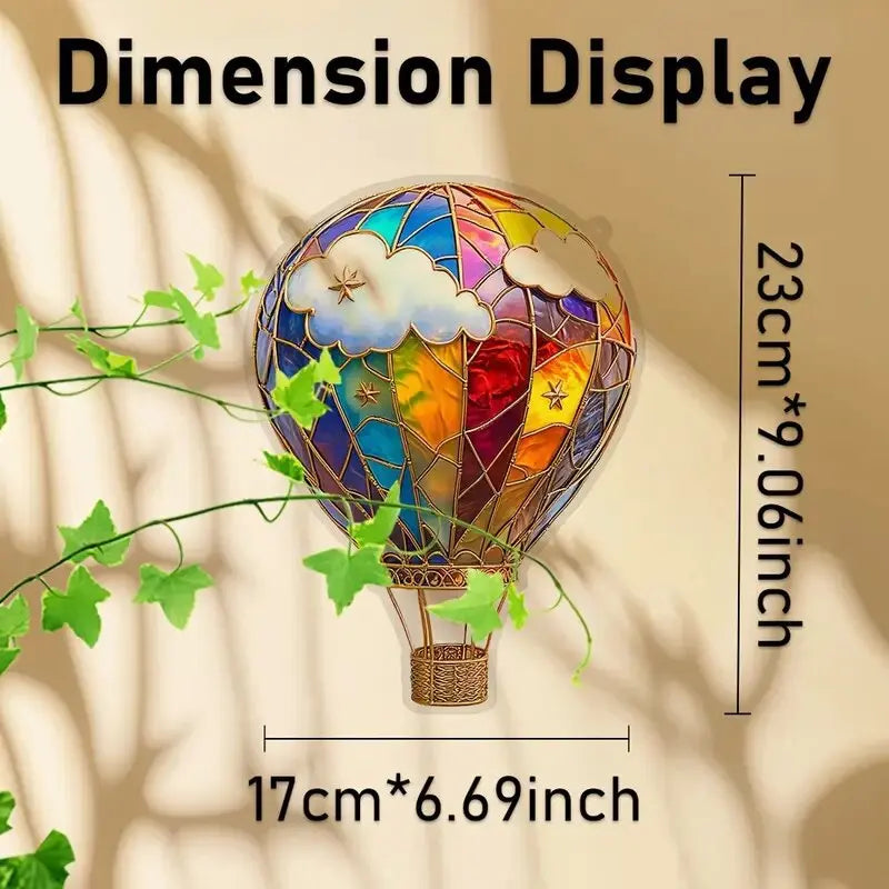 Love Balloon Hot Air Balloon Lantern Valentine's Day Decoration Acrylic Pendant New Fashion Simple Home Decorations Hangings