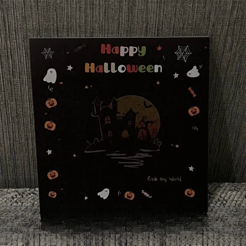 Halloween Themed Gel Pens 0.5mm Tip Diameter Featuring Ghosts Pumpkins Witch Hats - Perfect for Classroom Rewards