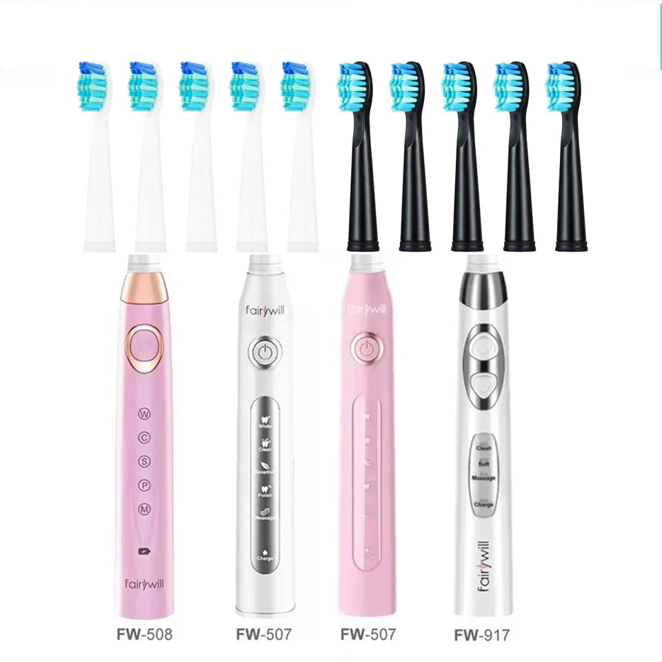 For Fairywill Interdental Brushs Heads Electric Toothbrush Replacement Sonic Toothbrush heads for FW-507 FW-508 FW-917 FW-959