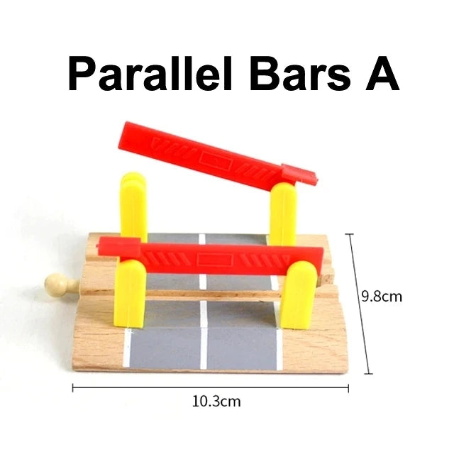 All kinds of Wooden Train Tracks Accessories Beech Wood Railway Tracks Wooden Bridge Tunnel fit for Wood Tracks Toys for Kids