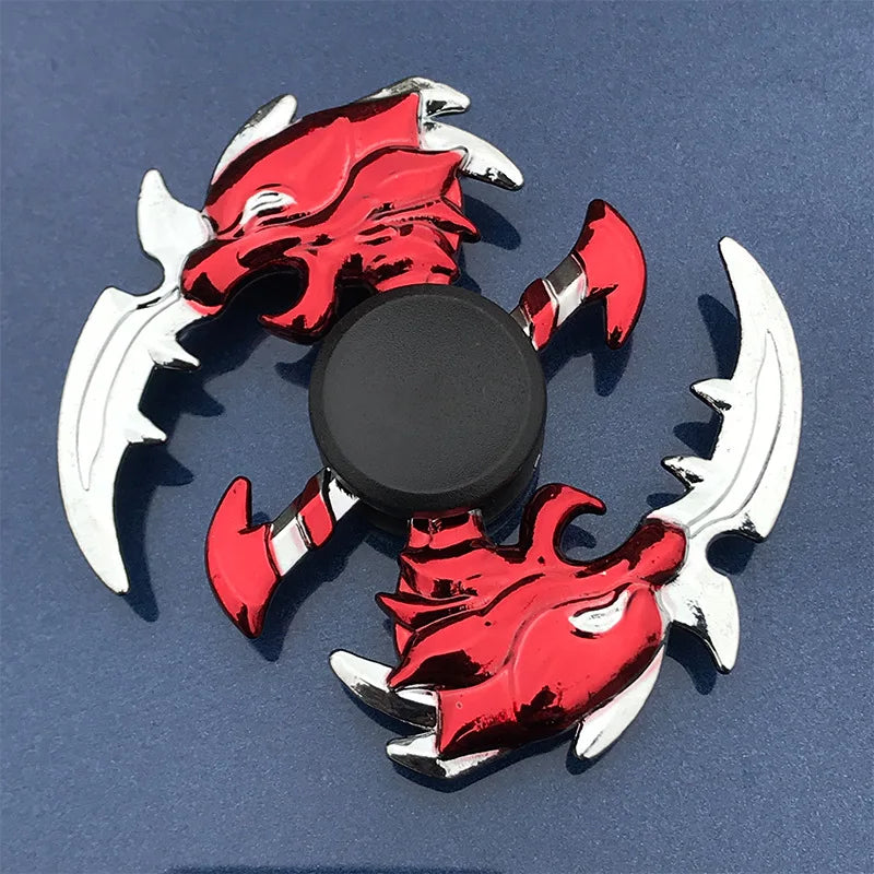 Premium Metal Ninja Fidget Spinner - Stress Relief Hand Toy for Adults