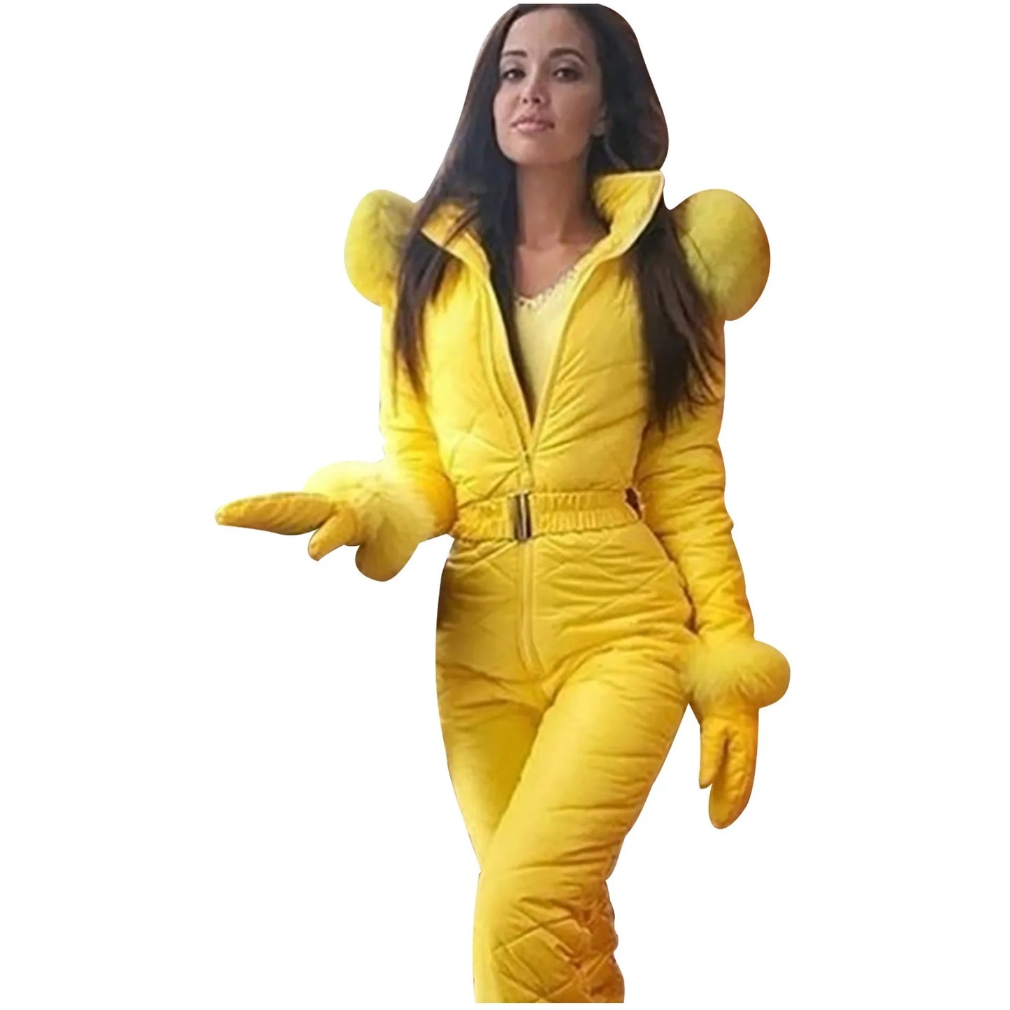 Fashion Women Ski Wear Hoodie Jackets Outdoor Sports Zipper Tight Fitting One-Piece Leisure Ski Wear Classic Exquisite Costumes