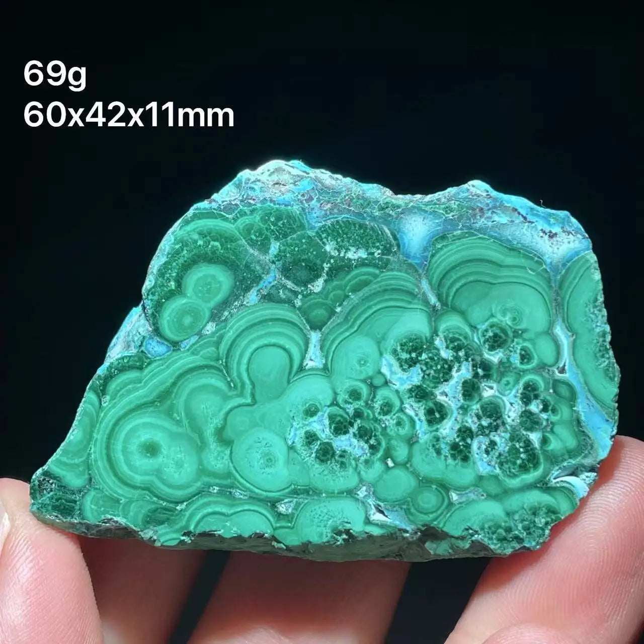 New 100% Natural chrysocolla Malachite plate Phoenix Stone Blue Green Quadrilateral Rainbow from Zambia
