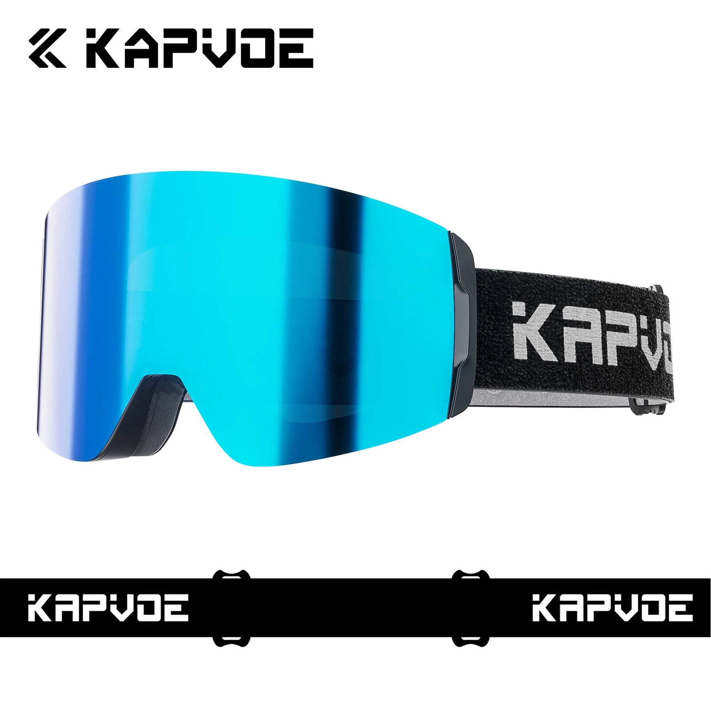 KAPVOE Photochromic Skiing Glasses Anti-fog Winter  for Men Women Outdoor Sports Glasses Racing Backcountry Skiing Snow Eyewear
