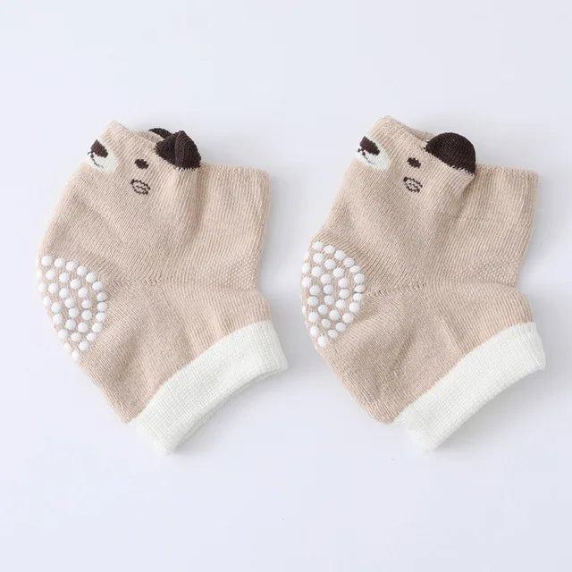 Premium Cotton Baby Knee Pads - Anti-Slip Crawling Protectors
