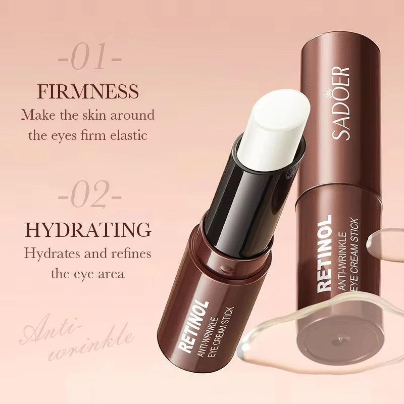 Retinol Eye Cream Stick Removing Anti Dark Circles Under the Eyes Moisturizing Firming Eyes Cream Eye Korean Skin Care Cosmetics