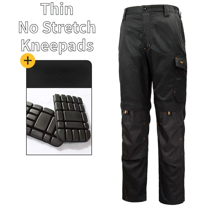 Summer Thin Cargo Pants Men's Multi-pocket Tear Resistance Stretch Trousers Outdoor Site Working Wear-resistant Pants Workwear
