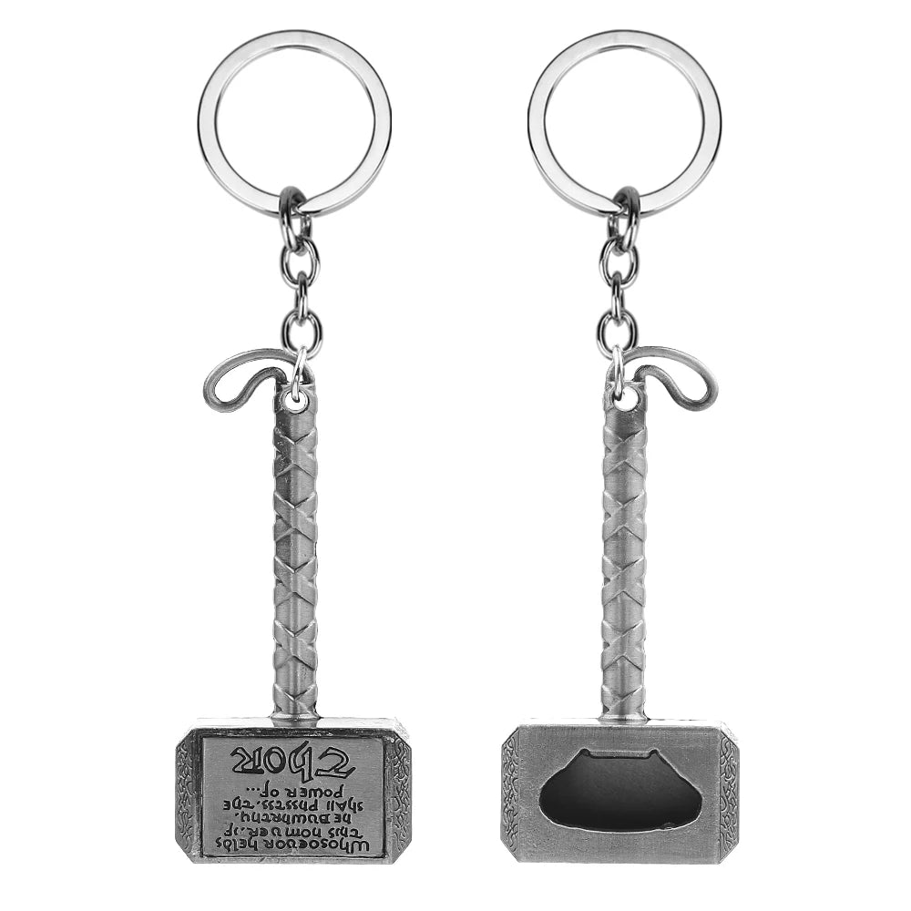 Thor Hammer Beer Bottle Opener - Multifunction Long Handle Metal Bottle Opener