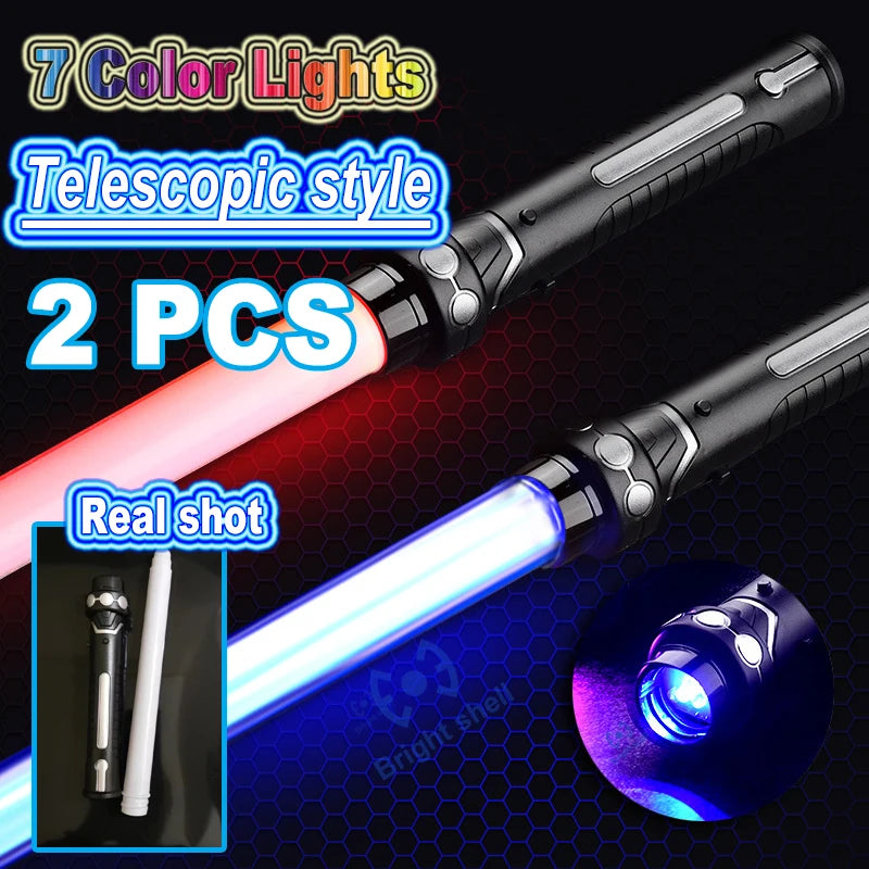 Premium RGB Lightsaber - 7 Color Changing LED Laser Sword with Sound