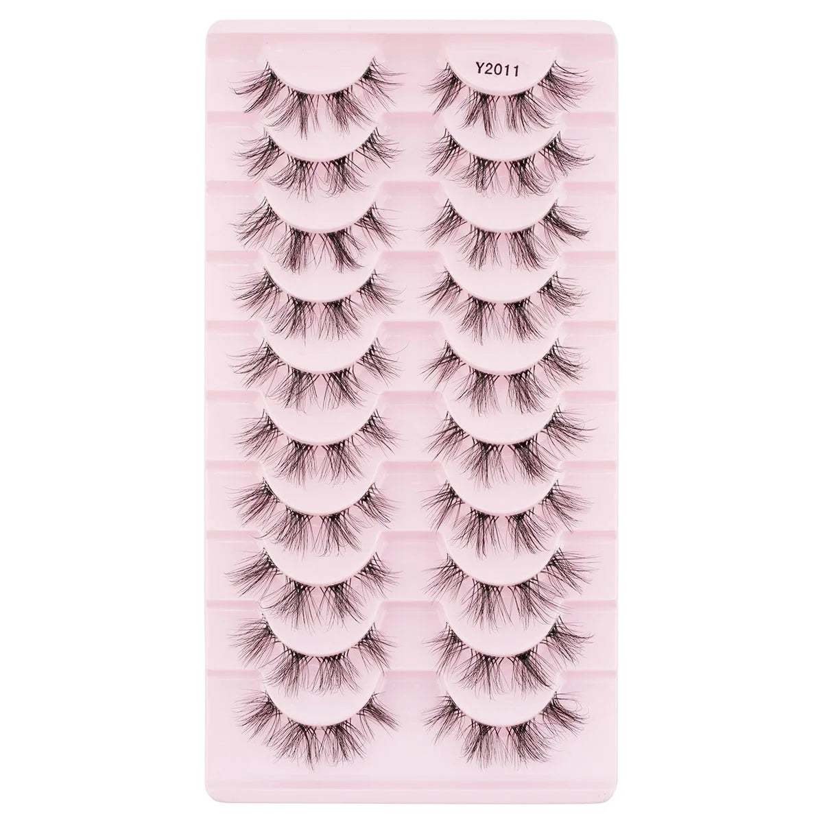 3/10Pairs Full False Eyelashes Natural Mink Lashes Dramatic Faux Cils Volume Eyelash Extension Fluffy Fake Eyelashes Makeup Tool