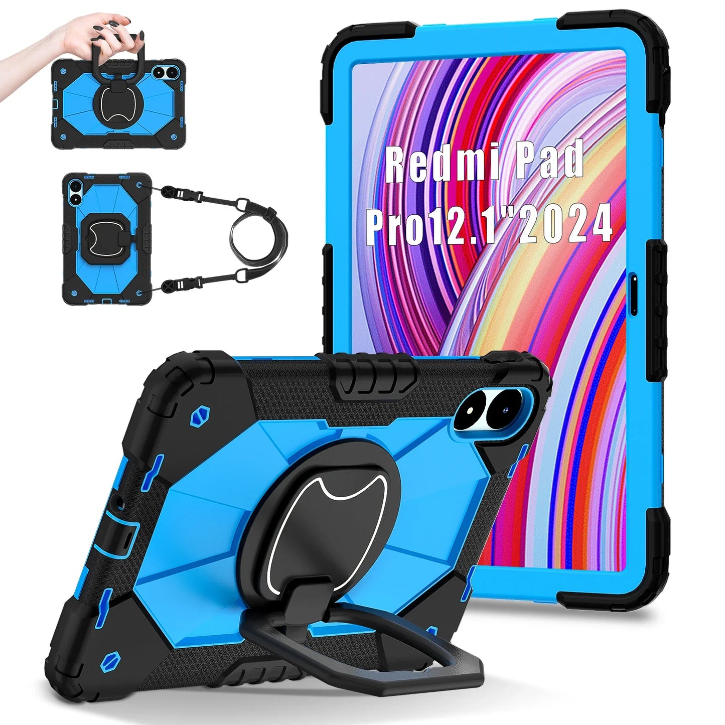 Tablet Case for Xiaomi Redmi Pad 2 11 2025 Pro 12.1inch Tablets Cases Protector Silicone Cover for Xiaomi POCO Pad 12.1 Funda