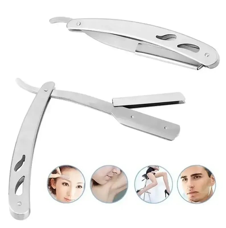 Shaver  Barber Edge Stainless Steel Razor Men Professional Manual Shaver StraightFolding Shaving Shave With Blade