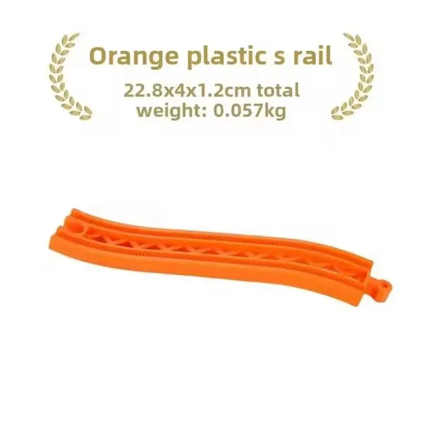 Wooden Train Track Accessories Plastic Flexible Tracks Turntable Slope Bridge fit for Brand Wood Tracks Railway Toys for Kids