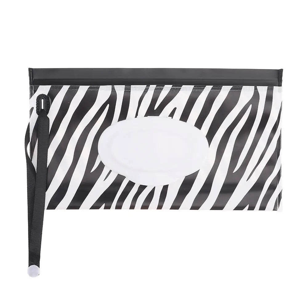 Hot Refillable EVA Wet Wipes Bag Cosmetic Pouch Tissue Box Wipes Holder Flip Cover Snap-Strap Carrying Case Stroller Accessories