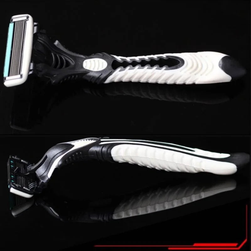 -1pc/3pcs/5pcs High-Quality Manual Razor – 6-Layer Sharp Blades for Smooth & Comfortable Shaving for Men’s Grooming & Daily Use