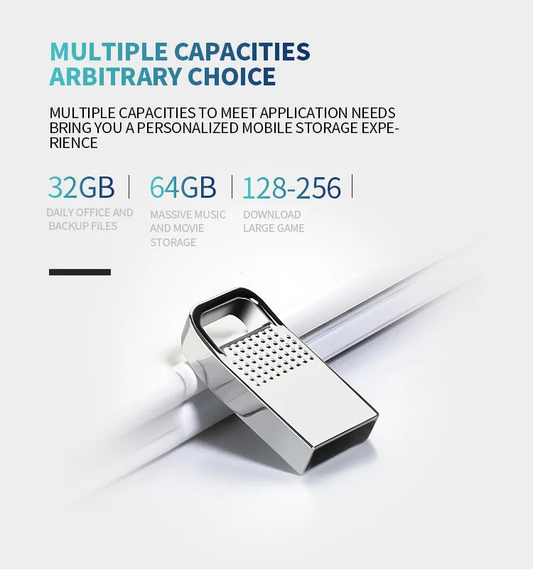 New 2.0 USB Flash Drive 64GB Pen Drive 3.0 High Speed 128GB Best Gift Special USB Memory Stick Waterproof Pendrive Flash U Disk
