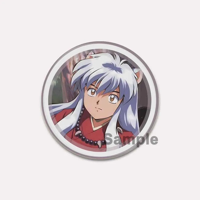 Comic Brooches about Sesshomaru and Rin,Cosplay Cartoon Badge Handmade Cute Enamel Pins for Backpack Clothes Collar Accessories