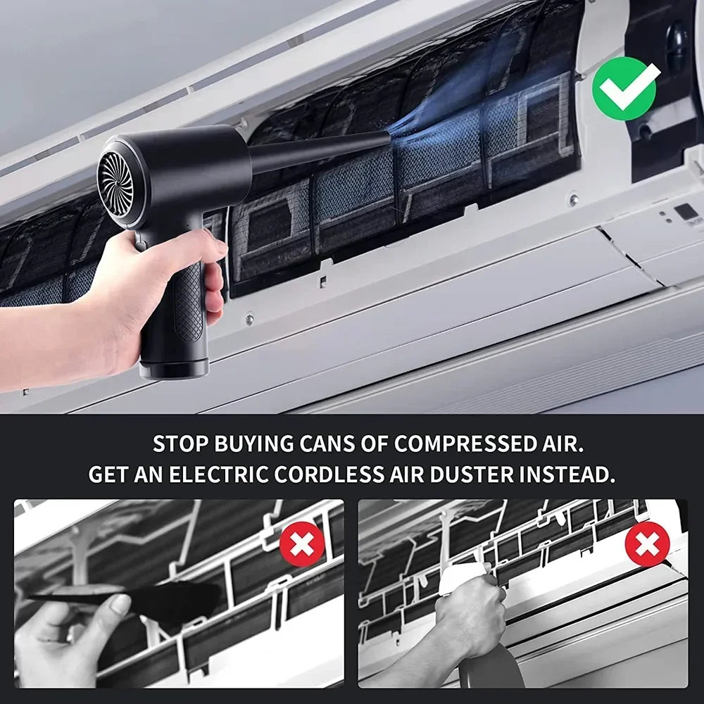 Xiaomi Compressed Air Duster Computer Keyboard Car Clean 51000 RPM USB Charging Portable Electric Dedusting Wireless Air Blower