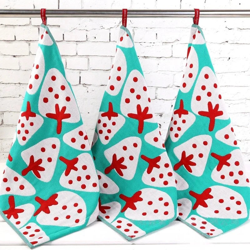 Useful Towel Square Face Towel Strong Water Absorption Small Pure Cotton Wipe Hands Soft Absorbent Kitchen Square Scarf