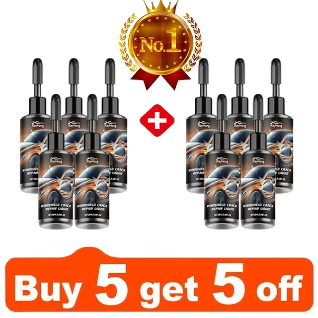 Professional Windshield Crack Repair Fluid - DIY Glass Restoration Kit