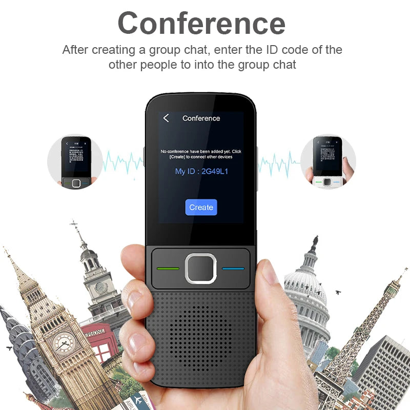 T10 Smart Voice Translator - 137 Languages Real-Time Translation Device