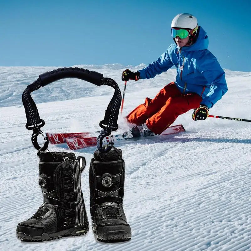 Ski Boot Carrier Straps Roller Skate Carry Strap Ski Boot Carrier Straps Adjustable Snowboard Strap Winter Sport Accessories ﻿
