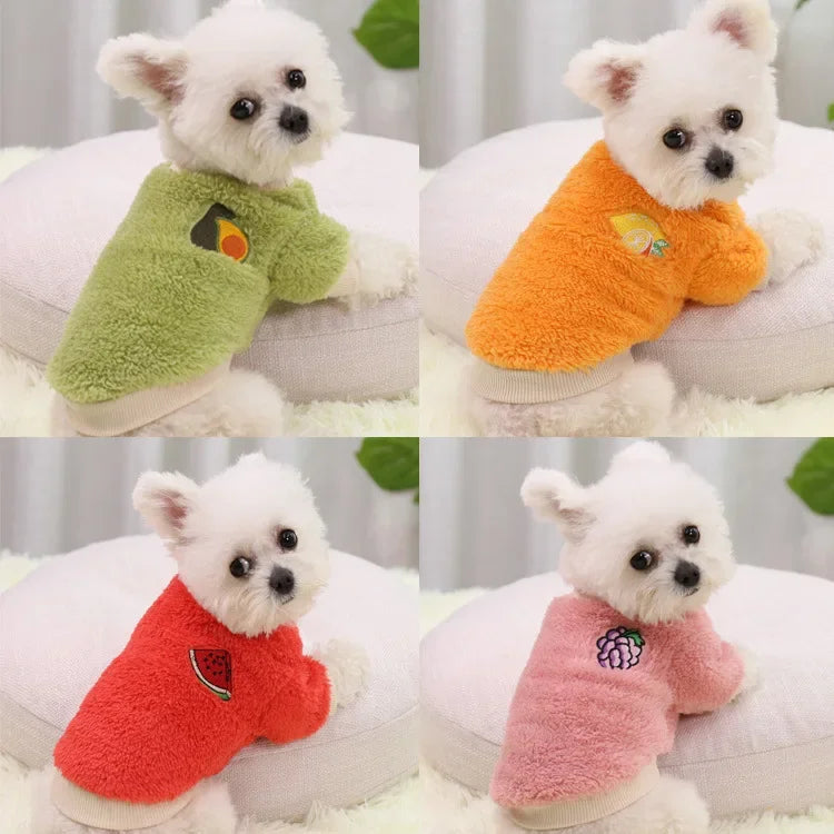 Premium Fleece Dog Hoodie - Warm Winter Coat for Small Dogs