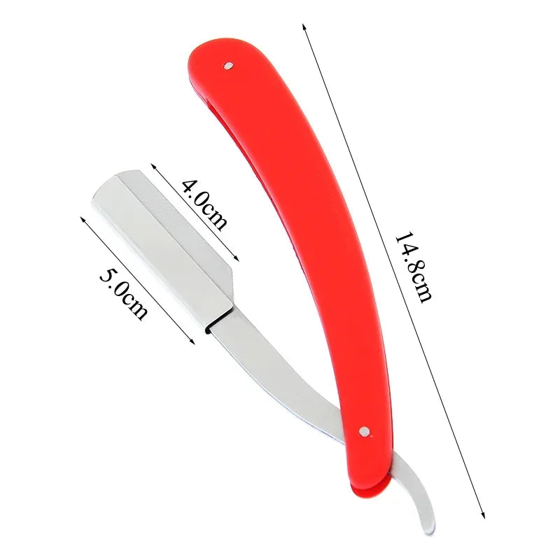Professional Manual Shaver Straight Edge Stainless Steel Sharp Razors Men Razors Folding Shaving Beard Cut With Blade C0006A