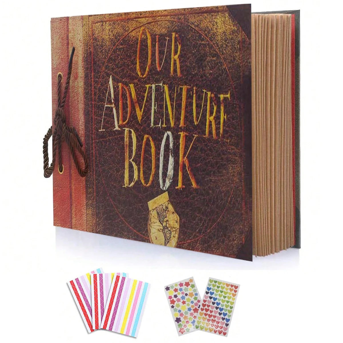 Our adventure book scrapbook Pixar Up handmade home scrapbook album can be expanded to 80 pages and comes with DIY accessory kit