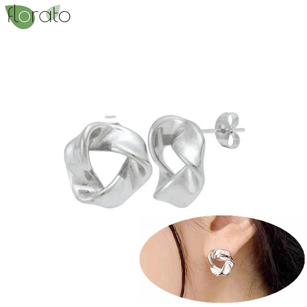 925 Silver Needle Exquisite Zircon Small Earrings Fashion Stud Earrings for Women Anti Allergy Cartilage Puncture Jewelry Gift